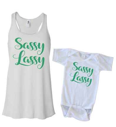 Matching Tank & Onesie - Sassy Lassy