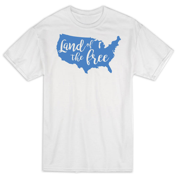 Land Of The Free Blue 4th of July Shirt
