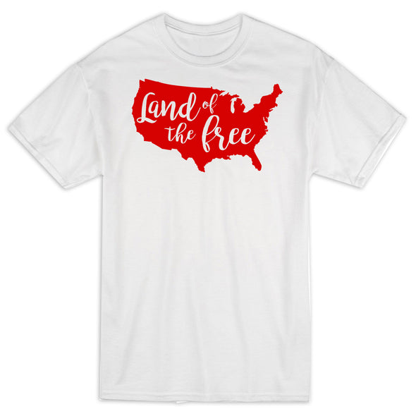 Land Of The Free Red 4th of July Shirt