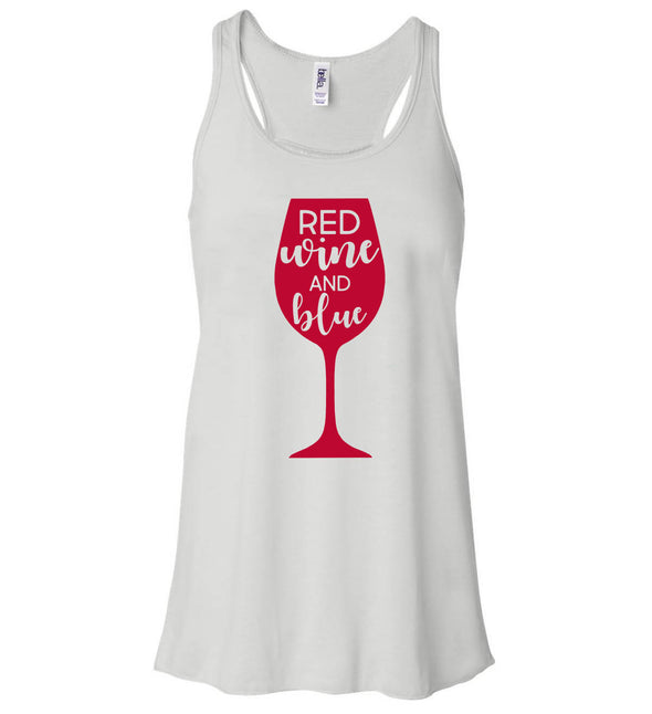 Women's Tank - 4th Of July Red Wine And Blue