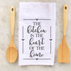 the kitchen is the heart of the home, heart, hearts, seasonal towel, seasonal towels, autumn, kitchen towels, kitchen, decorative towels, Thanksgiving, thanksgiving, personalized towels, personalized towel, custom towel, custom towels, fall, fall towel, fall towels, personalized towel, personalized towels,  personalised towel, personalised towels, housewarming, wedding gift, love