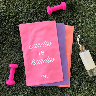 Cardio Is Hardio - Personalized GYM Towels