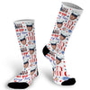 My Hero Face Socks, Photo Socks, Personalized Face Socks, Custom Photo Socks, Picture on a Sock