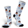 air force socks, air force grandma, funny face socks, photo face socks, pictures on socks, gifts for military,