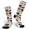 Fire Fighter Socks, Hero Socks, Photo socks for Firefighter, Fireman Wife Socks, Face Socks, Picture on Socks