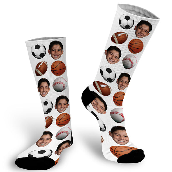 Sports Face Socks
