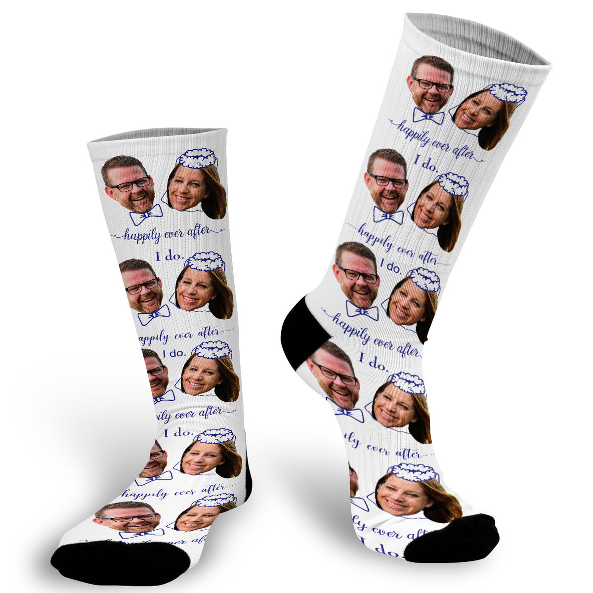 Photo Socks Funny Custom Wedding Socks Stamp Out