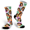 Candy Hearts Face Socks, Valentines Day Socks, Fun Candy Heart Socks, Custom Face Socks, Photo Socks