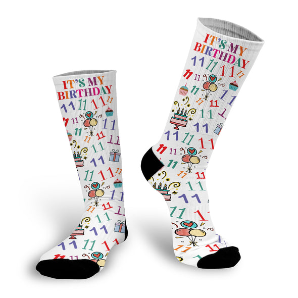 Birthday Socks, Funny Socks, Kid Socks, Birthday Socks for 11 Year Olds