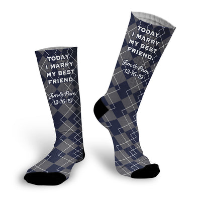 Wedding Socks, Gift for Groom Socks, Gift for Groom