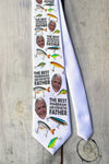 Photo Tie, Father's Day Tie, Dad Tie, Custom Tie, Personalized Tie "Best Fisherman"