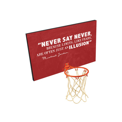 Never Say Never Personalized Basketball Board