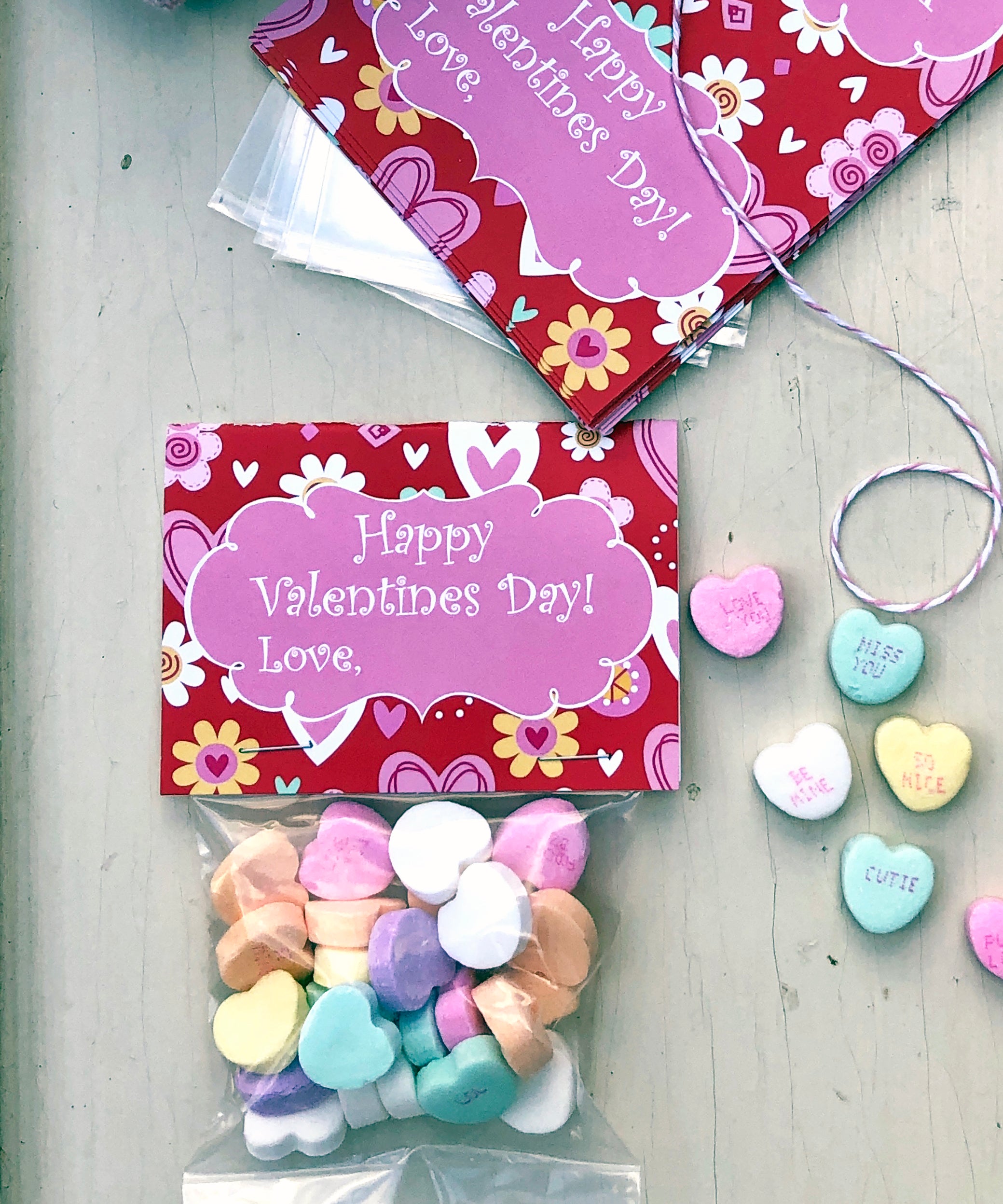 Valentine Cards with Goodie Bags (Set of 20) - Happy Valentines Day –  Stamp Out
