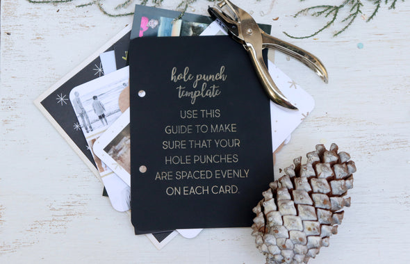 Greeting Card hole template