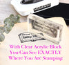 Acrylic Block Stamper, Clear Acrylic Block Stamper