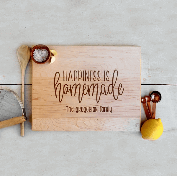 Personalized Kitchen Maple Cutting Board - Count Your Blessings