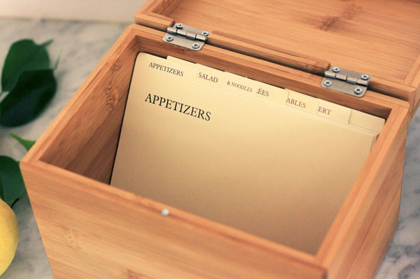 Personalized Recipe Box, Custom Recipe Box,  "Kitchen Tools" Recipe Box