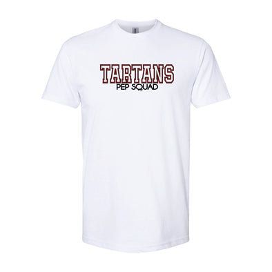 Tartans Pep Block Font T-shirt - Black or White