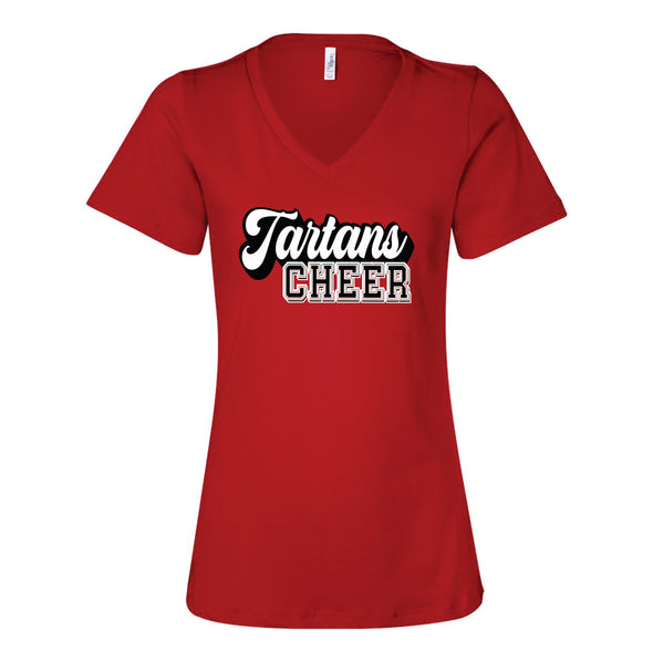 Tartans Cheer V-neck Shirt Black, Red or White