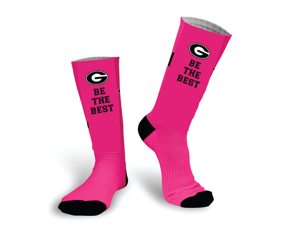 Pink GHS Be the Best Socks