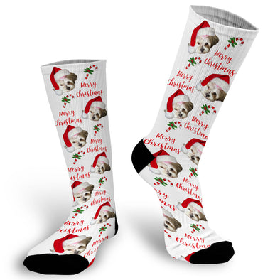 Christmas Socks, Christmas Face Socks, Photo socks for Christmas, Funny Christmas Socks, Face Socks