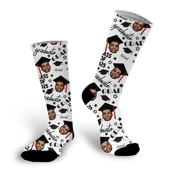 Class of 2022 Face Socks, Photo Sock for Graduation, Graduation Face Photo Sock